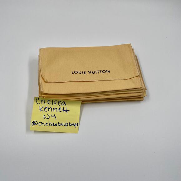 Louis Vuitton Dust Bag Pochette authentic dustbag 100% Cotton Storage Vintage - Picture 2 of 6